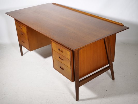 Mid-Century Desk in Teak by Arne Vodder & Anton Borg, 1960-LVS-1820258