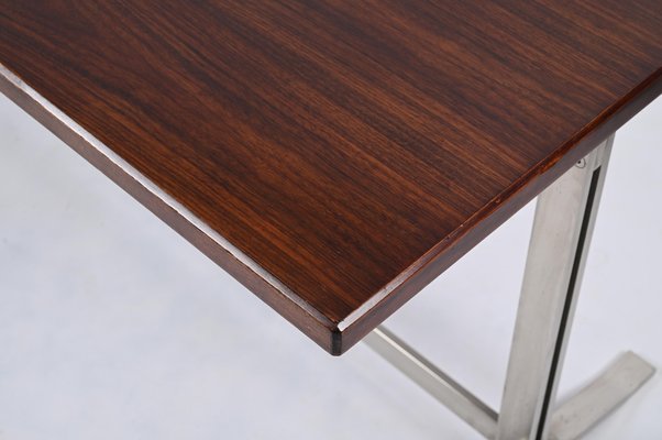 Mid-Century Desk in Walnut and Steel attributed to Moscatelli for Formanova, Italy, 1965-JDR-1750904