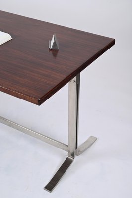 Mid-Century Desk in Walnut and Steel attributed to Moscatelli for Formanova, Italy, 1965-JDR-1750904