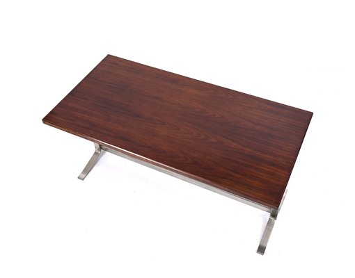 Mid-Century Desk in Walnut and Steel attributed to Moscatelli for Formanova, Italy, 1965-JDR-1750904