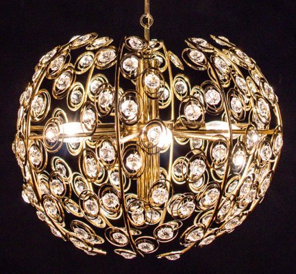 Mid-Century Diamond Crystal Globe Chandelier by Gaetano Sciolari, 1960-MBH-1032722