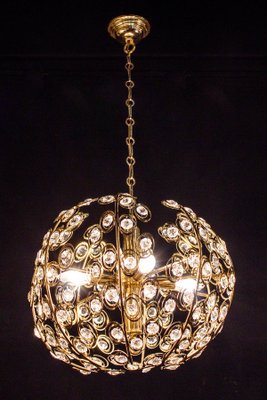 Mid-Century Diamond Crystal Globe Chandelier by Gaetano Sciolari, 1960-MBH-1032722