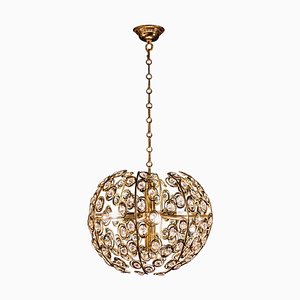 Mid-Century Diamond Crystal Globe Chandelier by Gaetano Sciolari, 1960-MBH-1032722