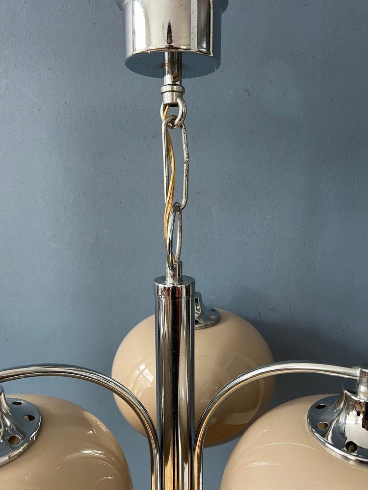 Mid-Century Dijkstra Space Age Mushroom Chandelier Pendant Lamp