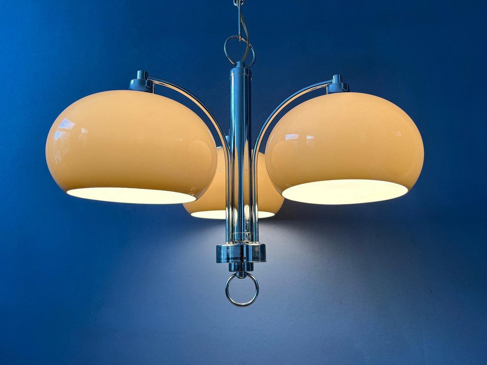 Mid-Century Dijkstra Space Age Mushroom Chandelier Pendant Lamp