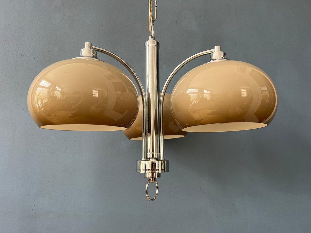 Mid-Century Dijkstra Space Age Mushroom Chandelier Pendant Lamp