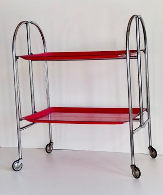 Mid-Century Dinette Foldable Serving Trolley, 1950s-ALG-1417630