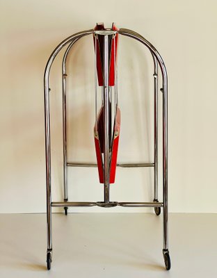 Mid-Century Dinette Foldable Serving Trolley, 1950s-ALG-1417630