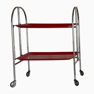 Mid-Century Dinette Foldable Serving Trolley, 1950s-ALG-1417630