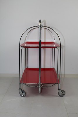 Mid-Century Dinette Foldable Serving Trolley from Bremshey Solingen, 1960s-ZWH-914717