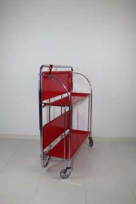 Mid-Century Dinette Foldable Serving Trolley from Bremshey Solingen, 1960s-ZWH-914717