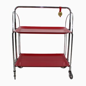 Mid-Century Dinette Foldable Serving Trolley from Bremshey Solingen, 1960s-ZWH-914717