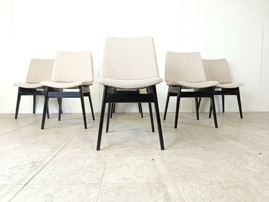 Mid-Century Dining Chairs attributed to Jos De Mey, 1950s, Set of 6-IRH-1818448