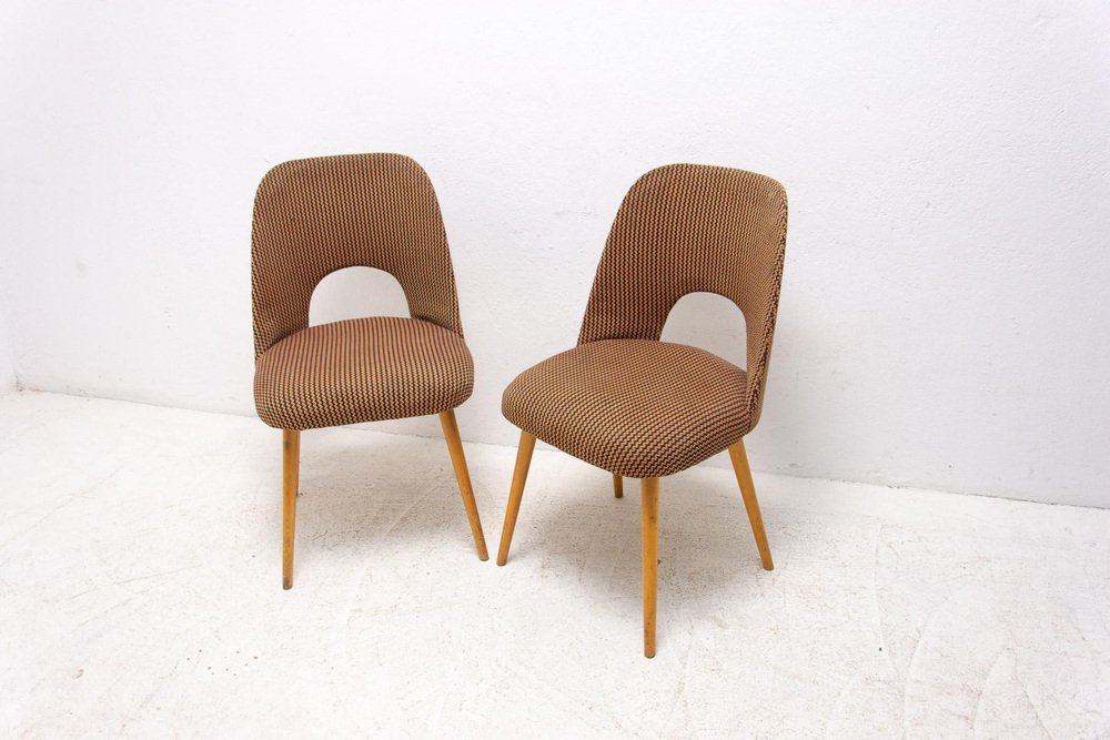 Mid-Century Dining Chairs attributed to Radomír Hofman for Thonet, 1960s, Set of 2