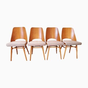 Mid-Century Dining Chairs by Oswald Haerdtl for Drevopodnik Holesov, Set of 4-DHD-1309390