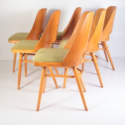 Mid-Century Dining Chairs by Oswald Heardtl for Ton, 1960s, Set of 6-ALG-2017542