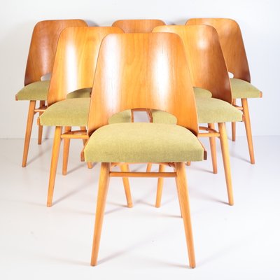 Mid-Century Dining Chairs by Oswald Heardtl for Ton, 1960s, Set of 6-ALG-2017542