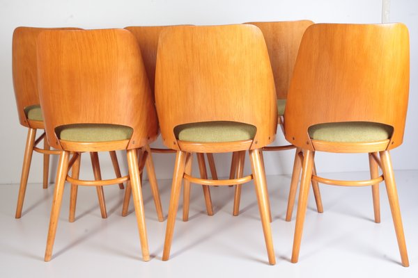 Mid-Century Dining Chairs by Oswald Heardtl for Ton, 1960s, Set of 6-ALG-2017542