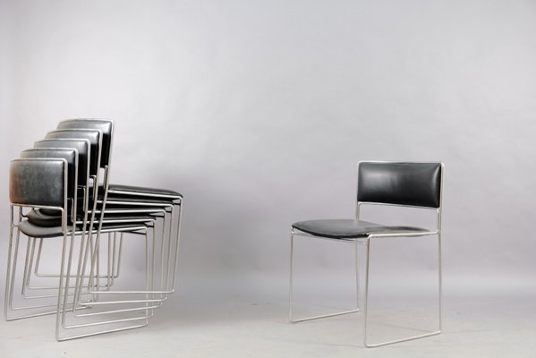 Mid-Century Dining Chairs by Preben Fabricius & Jørgen Kastholm for Kill International, Set of 6-CIP-827528