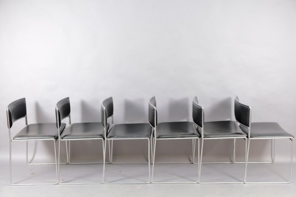 Mid-Century Dining Chairs by Preben Fabricius & Jørgen Kastholm for Kill International, Set of 6-CIP-827528