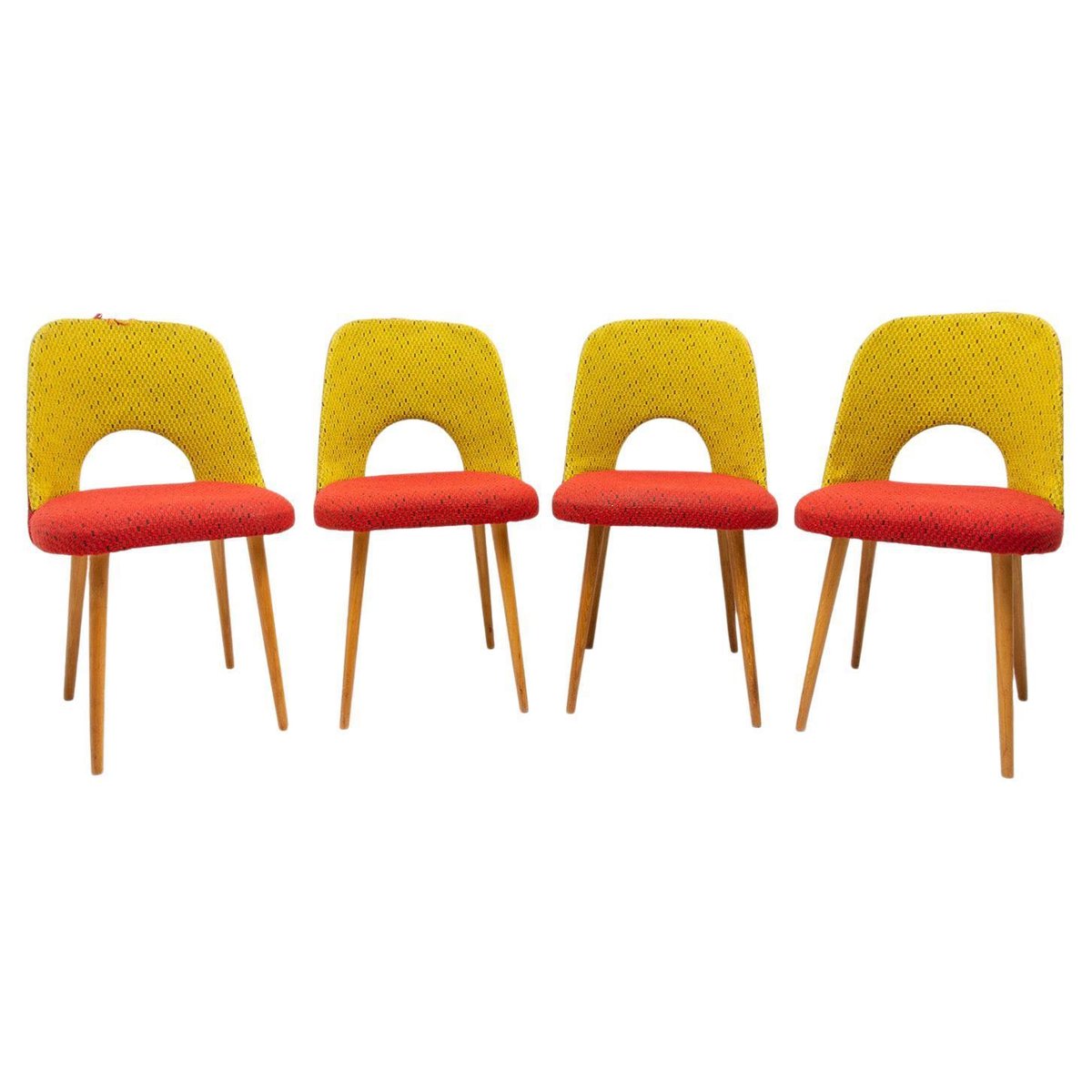 Mid-Century Dining Chairs by Radomír Hofman, 1960s, Set of 4