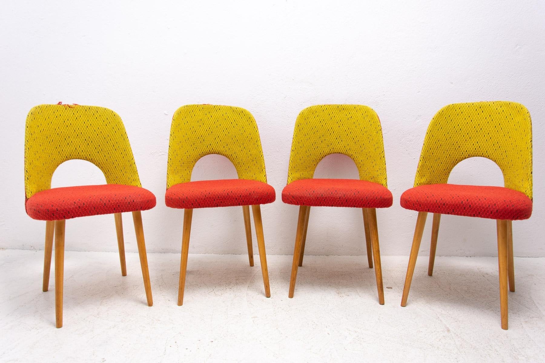 Mid-Century Dining Chairs by Radomír Hofman, 1960s, Set of 4