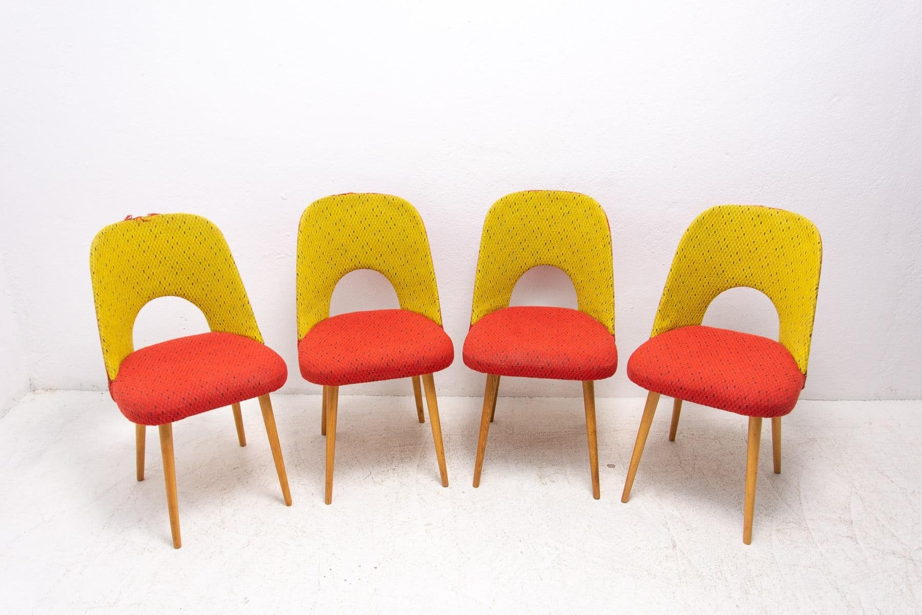 Mid-Century Dining Chairs by Radomír Hofman, 1960s, Set of 4