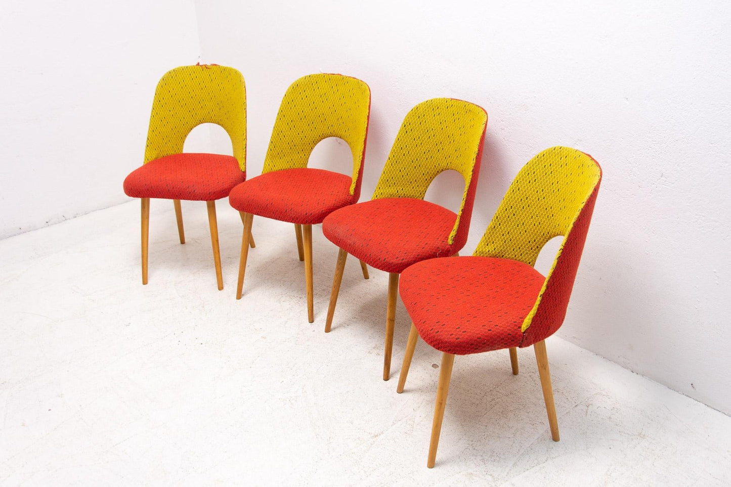 Mid-Century Dining Chairs by Radomír Hofman, 1960s, Set of 4