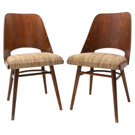 Mid-Century Dining Chairs by Radomír Hofman for TON, Czechoslovakia, 1960s, Set of 2