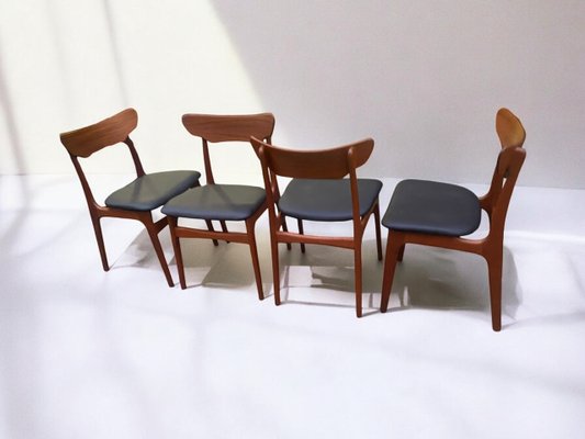 Mid-Century Dining Chairs by Schienning & Elgaard for Randers Mobelfabrik, 1960s, Set of 4-PYR-2032474