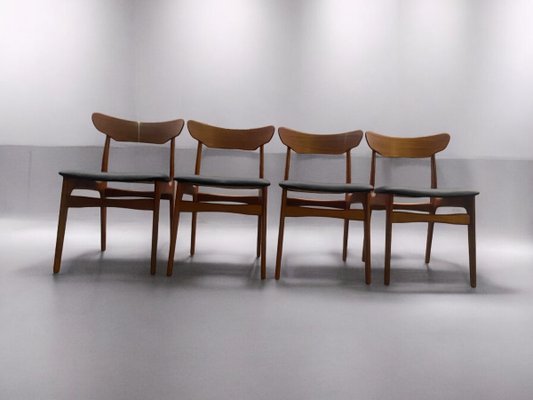 Mid-Century Dining Chairs by Schienning & Elgaard for Randers Mobelfabrik, 1960s, Set of 4-PYR-2032474