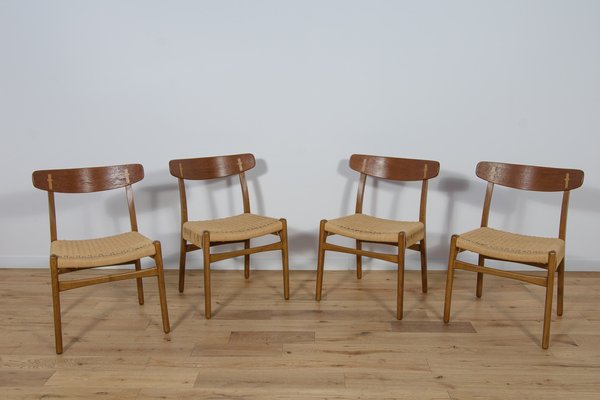 Mid-Century Dining Chairs Ch23 by Hans J. Wegner for Carl Hansen & Son, 1960s, Set of 4-NIT-1772410