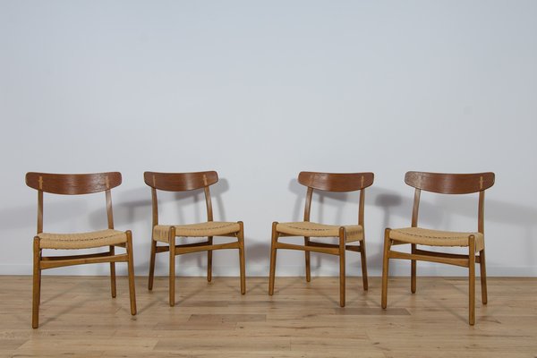 Mid-Century Dining Chairs Ch23 by Hans J. Wegner for Carl Hansen & Son, 1960s, Set of 4-NIT-1772410