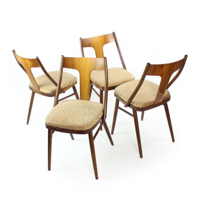 Mid-Century Dining Chairs, Czechoslovakia, 1960s, Set of 4-UL-1192048