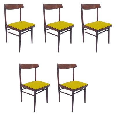 Mid-Century Dining Chairs, Denmark, 1970s, Set of 5-TZ-995995