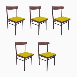 Mid-Century Dining Chairs, Denmark, 1970s, Set of 5-TZ-995995