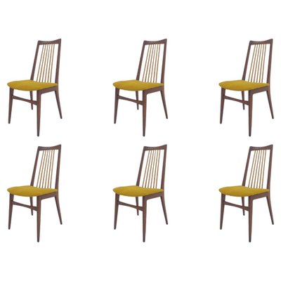 Mid-Century Dining Chairs, Denmark, 1970s, Set of 6-TZ-995992