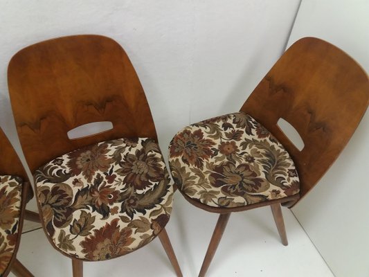 Mid-Century Dining Chairs from Tatra Pravenec, 1960s, Set of 4-TZ-920253