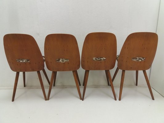 Mid-Century Dining Chairs from Tatra Pravenec, 1960s, Set of 4-TZ-920253