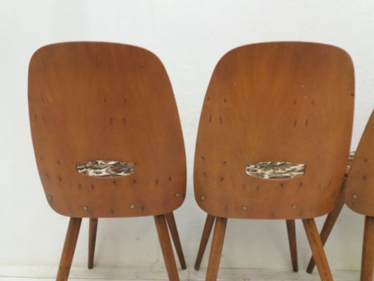 Mid-Century Dining Chairs from Tatra Pravenec, 1960s, Set of 4-TZ-920253