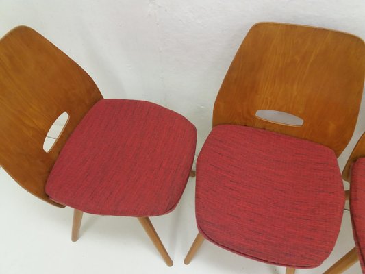 Mid-Century Dining Chairs from Tatra Pravenec, 1960s, Set of 4-TZ-920248