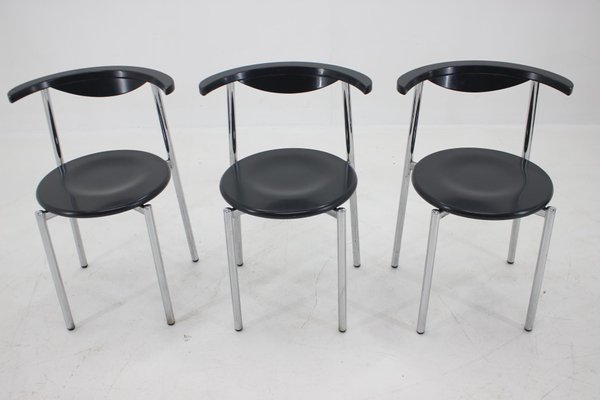 Mid-Century Dining Chairs, Germany, 1980s, Set of 3-TZ-1292270