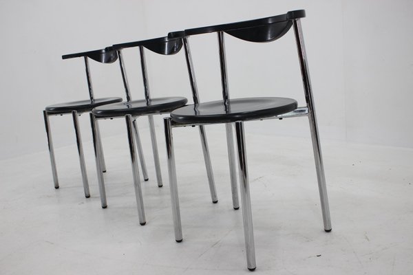 Mid-Century Dining Chairs, Germany, 1980s, Set of 3-TZ-1292270