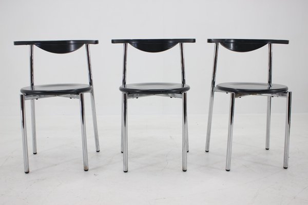 Mid-Century Dining Chairs, Germany, 1980s, Set of 3-TZ-1292270