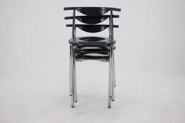 Mid-Century Dining Chairs, Germany, 1980s, Set of 3-TZ-1292270