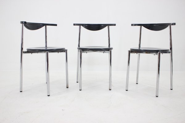 Mid-Century Dining Chairs, Germany, 1980s, Set of 3-TZ-1292270