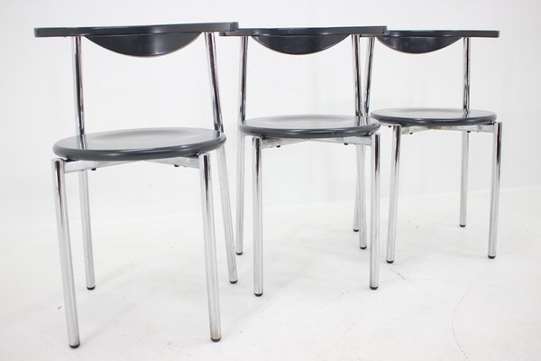 Mid-Century Dining Chairs, Germany, 1980s, Set of 3-TZ-1292270