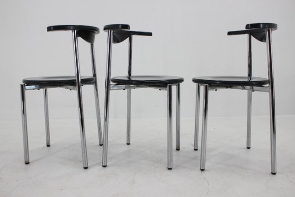 Mid-Century Dining Chairs, Germany, 1980s, Set of 3-TZ-1292270