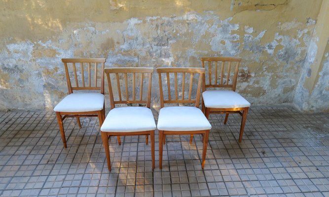 Mid-Century Dining Chairs in Pine by Carl Malmsten, Sweden, 1940s, Set of 4-UYK-1016968