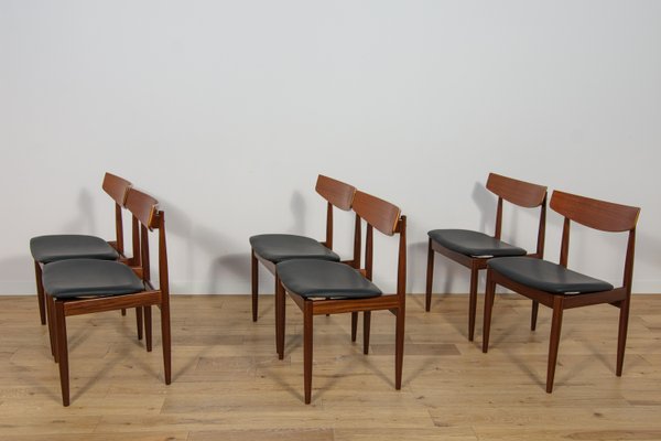 Mid-Century Dining Chairs in Teak by Ib Kofod Larsen for G-Plan, Great Britain, 1960s, Set of 6-NIT-2024562